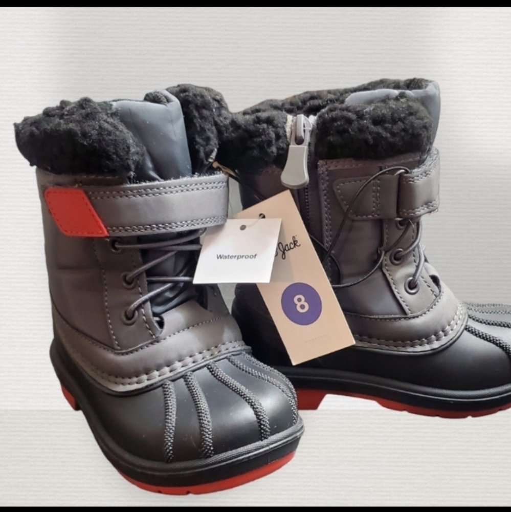 Little Boys Snow Boots Waterproof